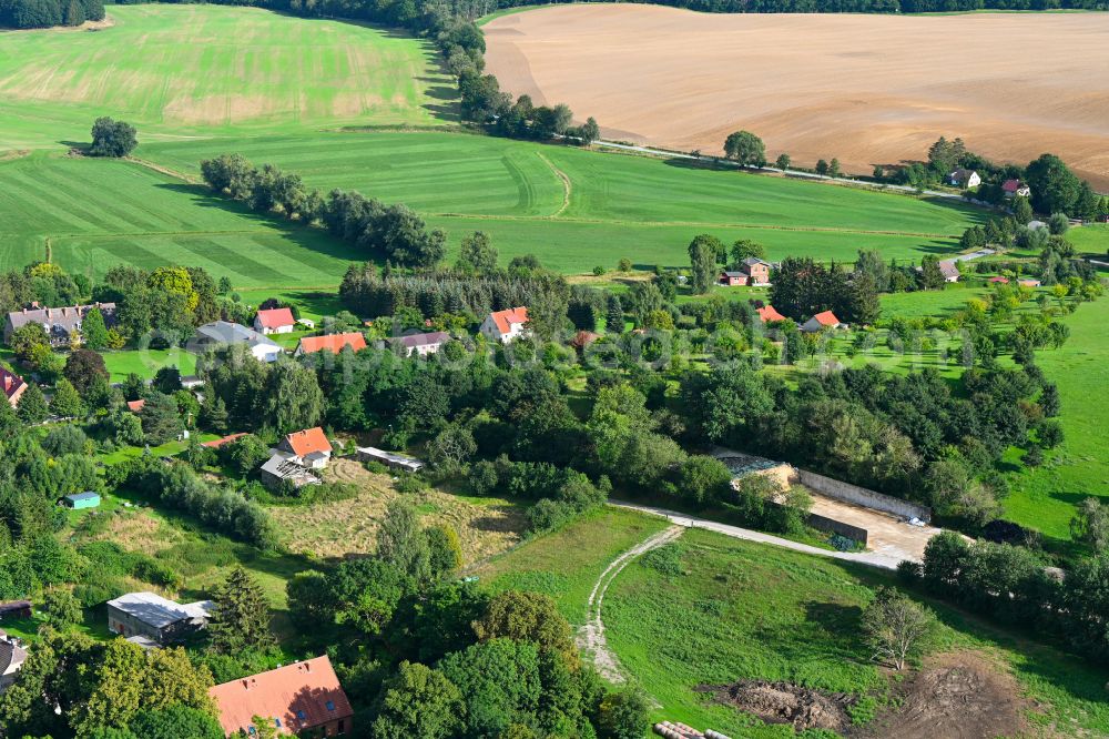 Aerial image Groß Daberkow - Village view on street Jaegerberg in Gross Daberkow in the state Mecklenburg - Western Pomerania, Germany