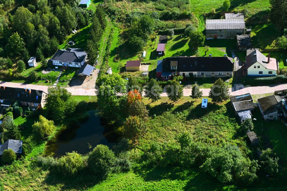 Aerial photograph Groß Daberkow - Village view on street Zum Pastorhaus in Gross Daberkow in the state Mecklenburg - Western Pomerania, Germany