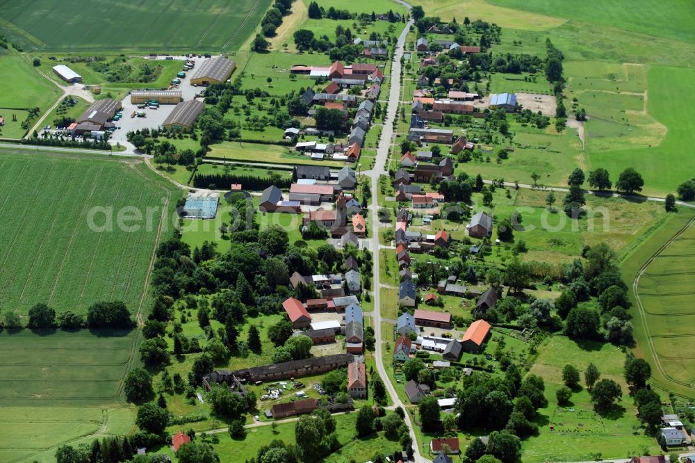 Aerial photograph Gross Gottschow - Village view in Gross Gottschow in the state Brandenburg, Germany