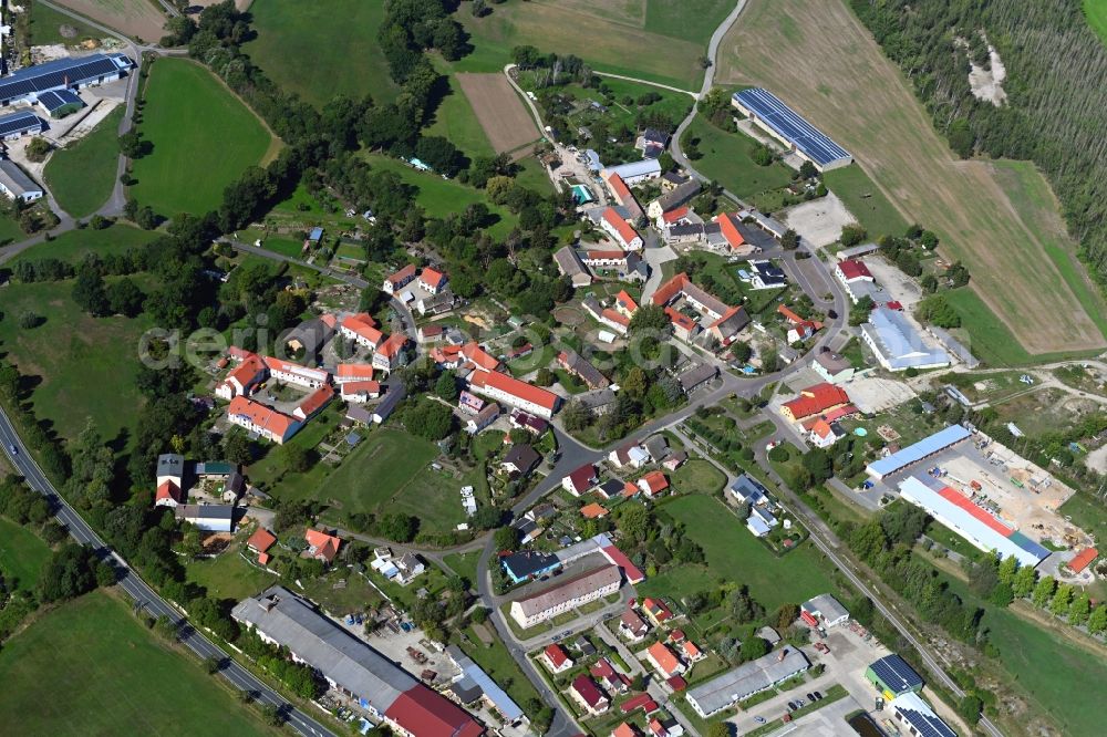 Aerial photograph Großstolpen - Village view in Grossstolpen in the state Saxony, Germany