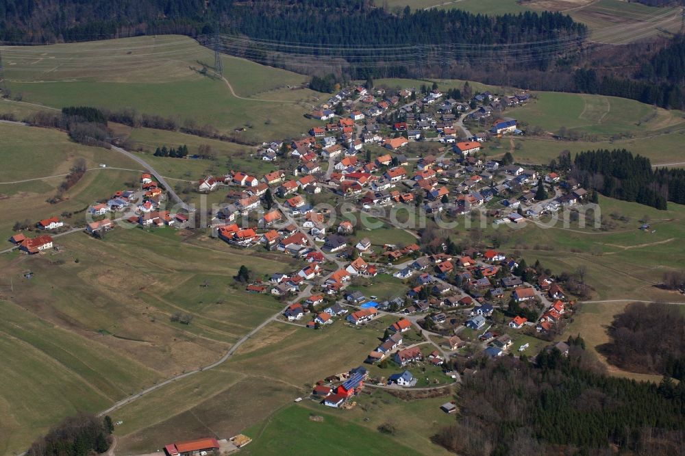 Harpolingen from above - Village view in Harpolingen in the state Baden-Wuerttemberg, Germany