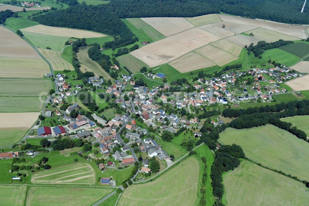 Aerial image Hattendorf - Village view in Hattendorf in the state Hesse, Germany