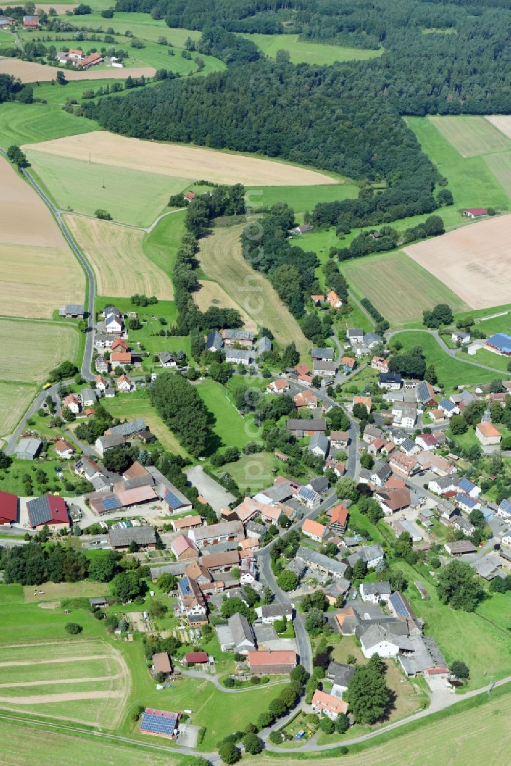 Aerial photograph Hattendorf - Village view in Hattendorf in the state Hesse, Germany