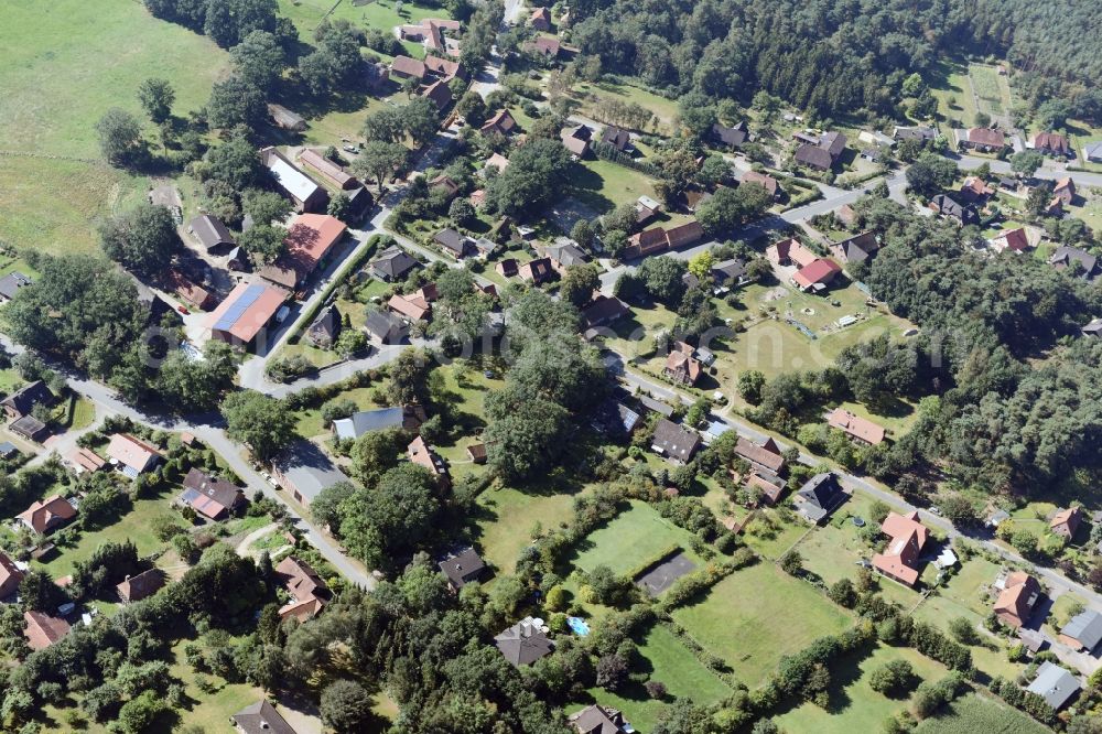 Aerial image Südergellersen - Village view of the district Heiligenthal in Suedergellersen in the state Lower Saxony