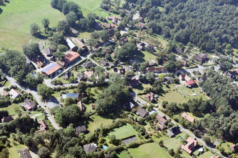 Aerial photograph Südergellersen - Village view of the district Heiligenthal in Suedergellersen in the state Lower Saxony