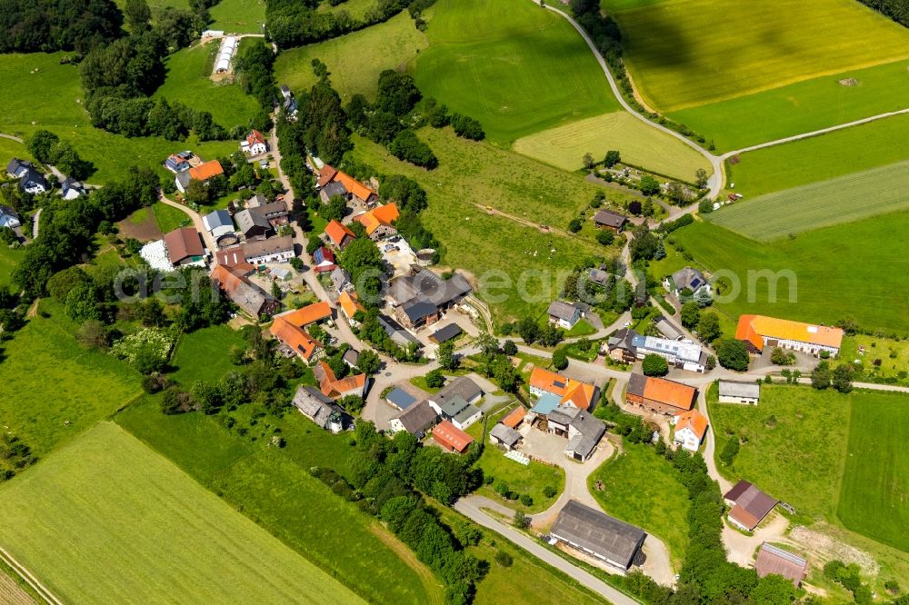 Aerial photograph Hemmighausen - Village view in Hemmighausen in the state Hesse, Germany