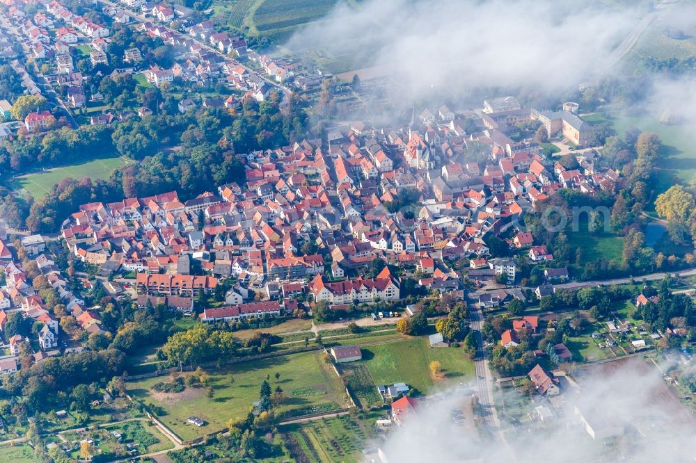 Herrnsheim from the bird's eye view: Village view in Herrnsheim in the state Rhineland-Palatinate, Germany