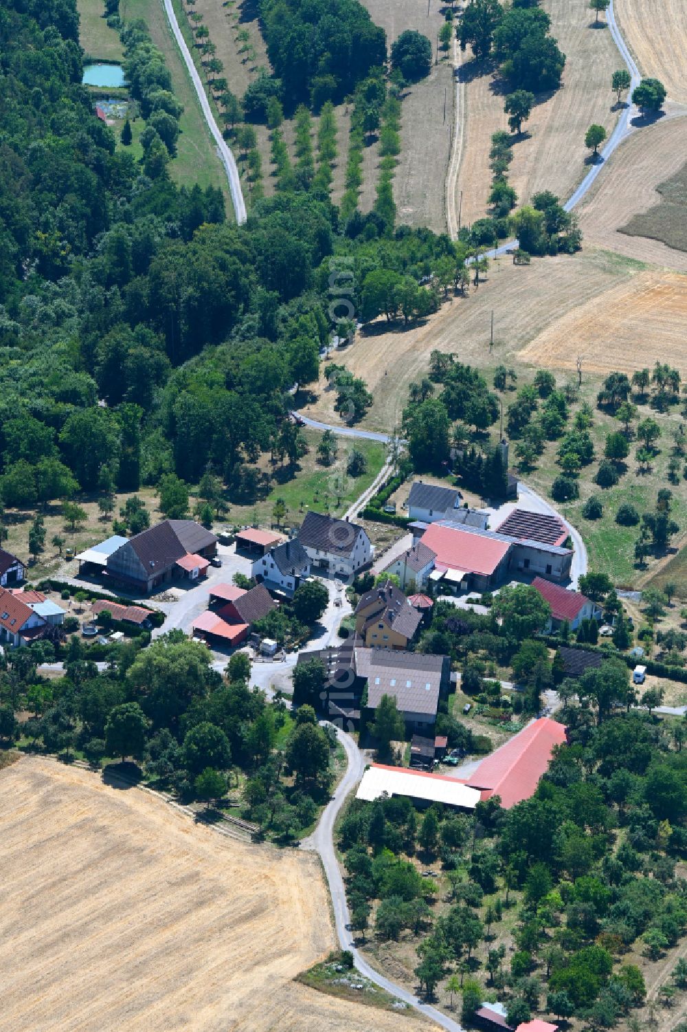 Aerial image Heßlingshof - Village view in Hesslingshof in the state Baden-Wuerttemberg, Germany