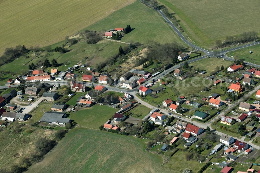 Aerial photograph Höhenland - Village view of Hoehenland in the state Brandenburg