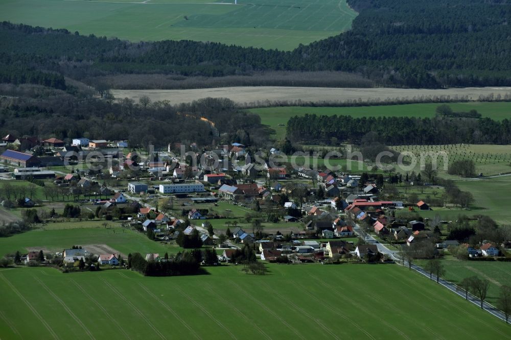 Aerial photograph Höhenland - Village view of Hoehenland in the state Brandenburg