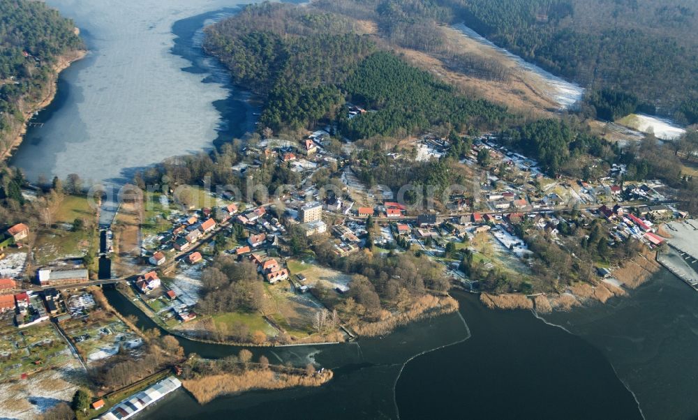 Aerial photograph Fürstenberg/Havel - Village view in Fuerstenberg/Havel in the state Brandenburg, Germany