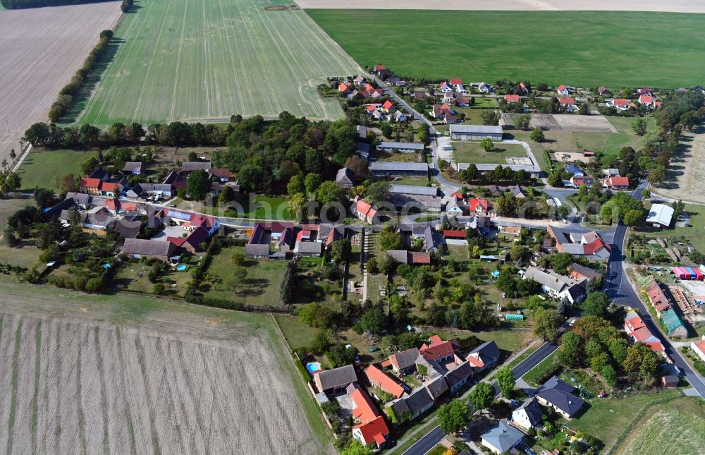 Aerial photograph Hohenalsdorf - Village view in Hohenalsdorf in the state Brandenburg, Germany