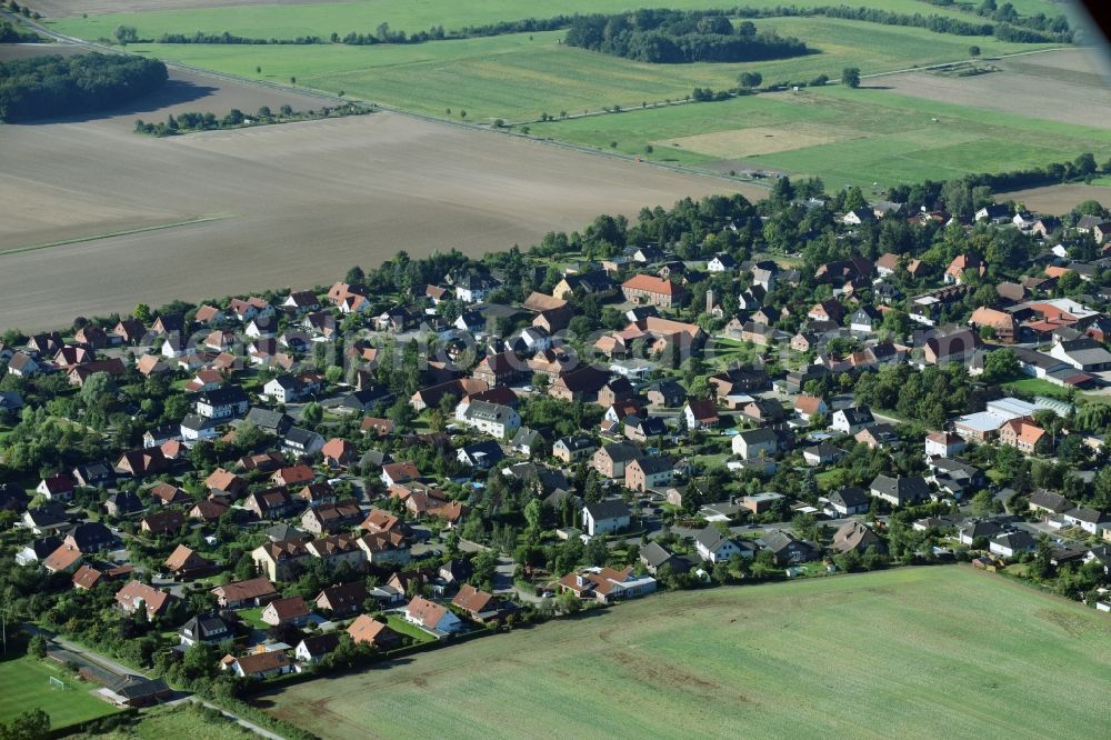 Hordorf from above - Village view of Hordorf in the state Lower Saxony