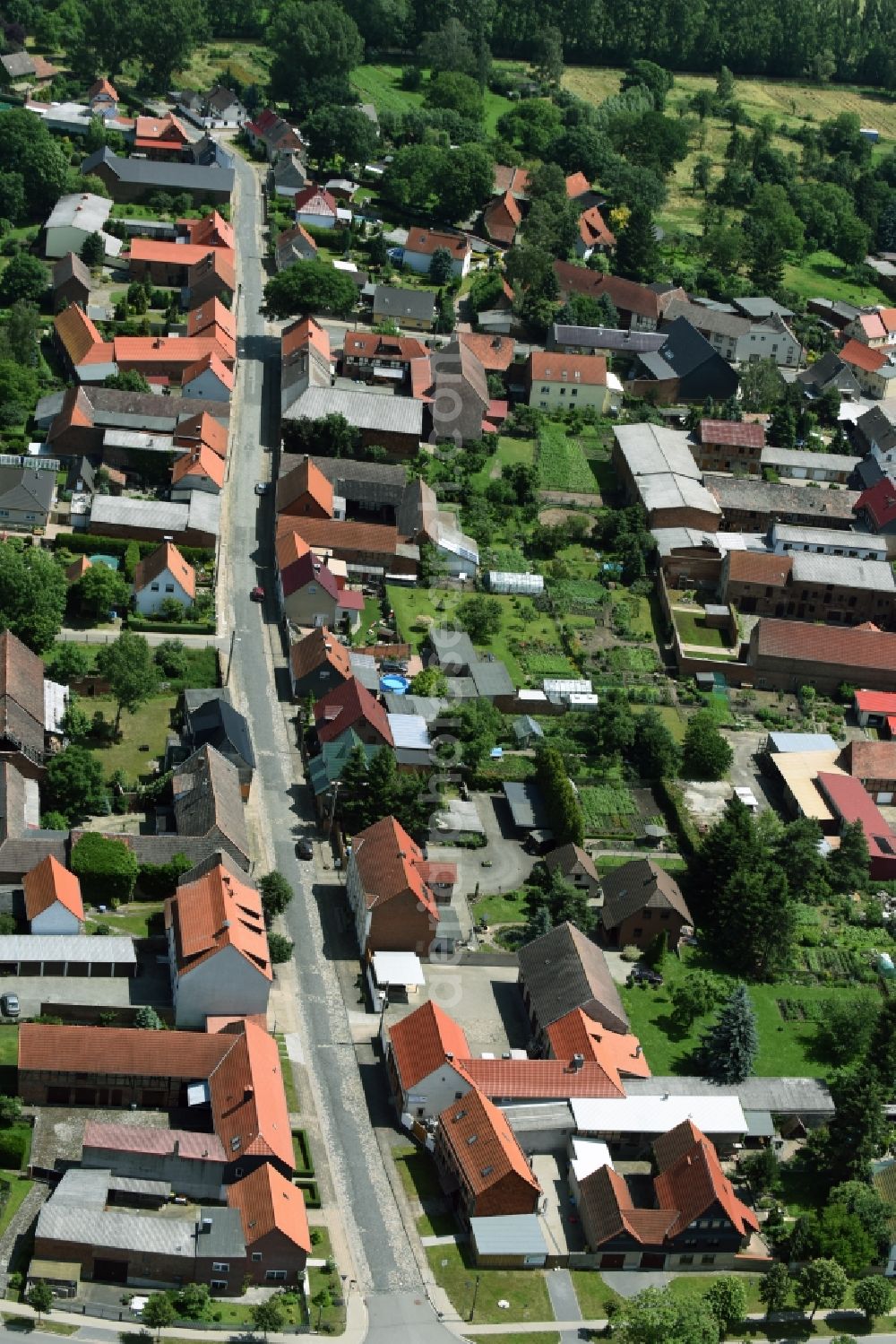 Aerial photograph Hordorf - Village view of Hordorf in the state Saxony-Anhalt