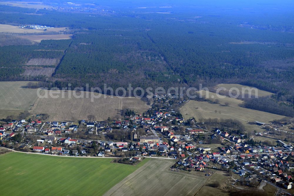 Aerial photograph Hortwinkel - Village view in Hortwinkel in the state Brandenburg, Germany