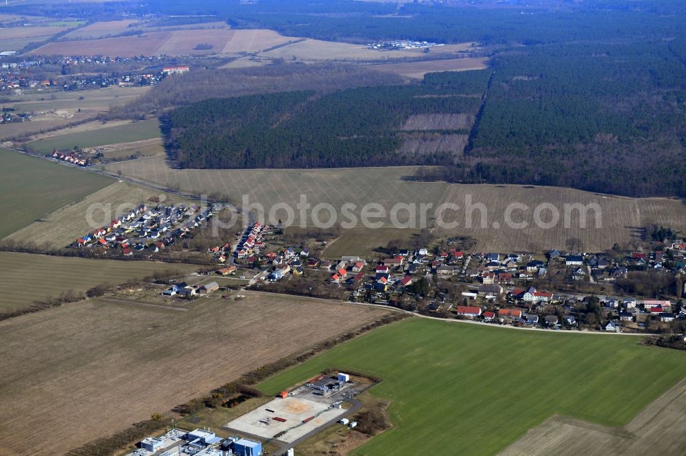 Aerial image Hortwinkel - Village view in Hortwinkel in the state Brandenburg, Germany