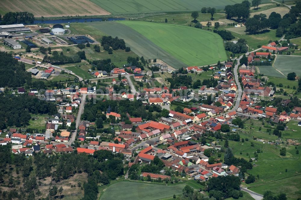 Ihleburg from the bird's eye view: Village view of Ihleburg in the state Saxony-Anhalt