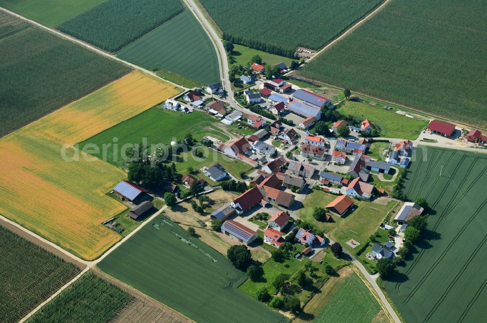 Imbath from the bird's eye view: Village view in Imbath in the state Bavaria, Germany