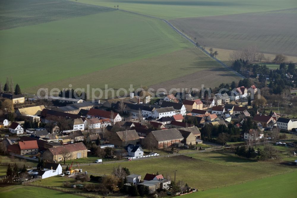 Aerial photograph Jesewitz - Village view of Jesewitz in the state Saxony