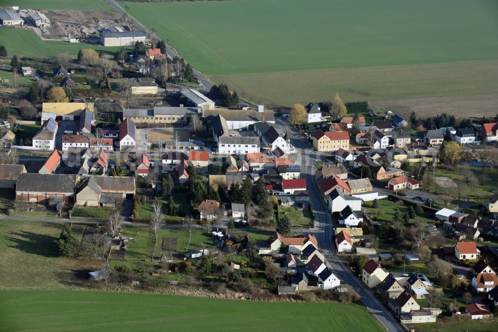 Aerial image Jesewitz - Village view of Jesewitz in the state Saxony