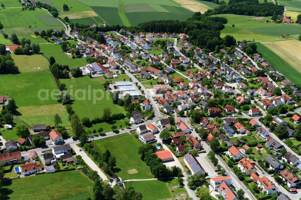 Aerial photograph Jetzendorf - Village view in Jetzendorf in the state Bavaria, Germany