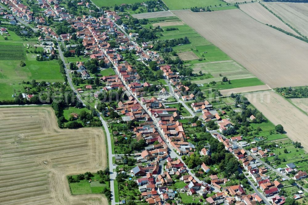 Kammerforst from the bird's eye view: Village view in Kammerforst in the state Thuringia, Germany