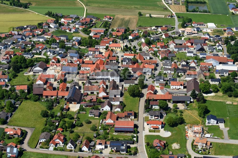 Aerial photograph Kasing - Village view in Kasing in the state Bavaria, Germany