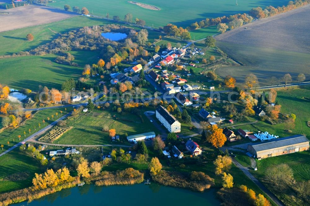 Aerial photograph Kavelsdorf - Village view in Kavelsdorf in the state Mecklenburg - Western Pomerania, Germany