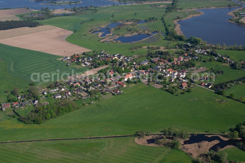 Aerial photograph Ketzür - Village view in Ketzuer in the state Brandenburg, Germany