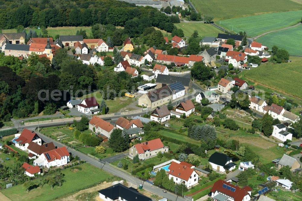 Aerial photograph Kühnitzsch - View of the village of Kuehnitzsch in the state of Saxony