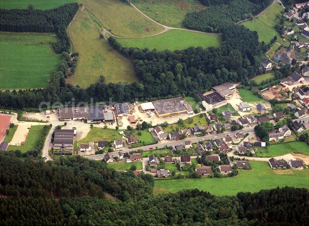 Aerial image Kirchveischede - Village view of Kirchveischede in the state North Rhine-Westphalia