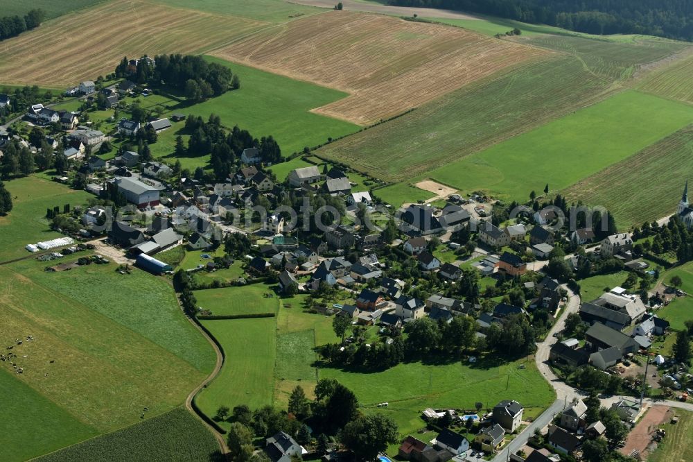 Aerial image Klaffenbach - Village view of Klaffenbach in the state Saxony