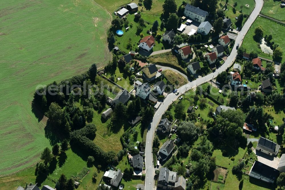 Klaffenbach from the bird's eye view: Village view of Klaffenbach in the state Saxony