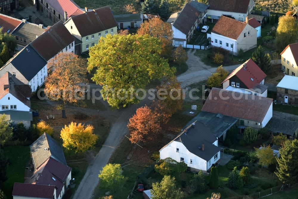 Klaistow from above - Village view of Klaistow in the state Brandenburg