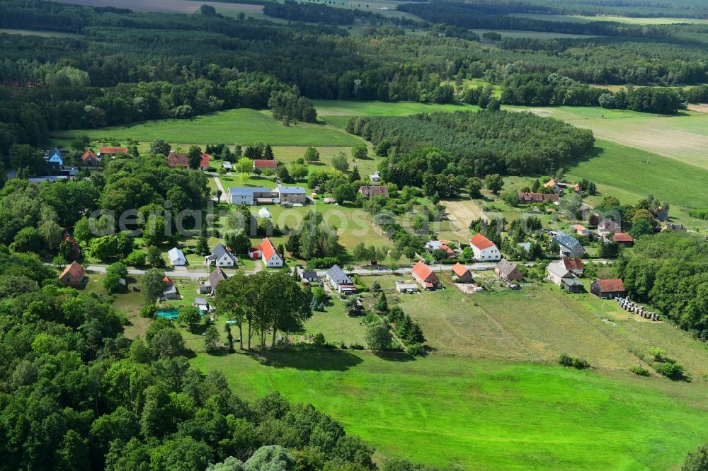 Klein Leppin from above - Village view in Klein Leppin in the state Brandenburg, Germany