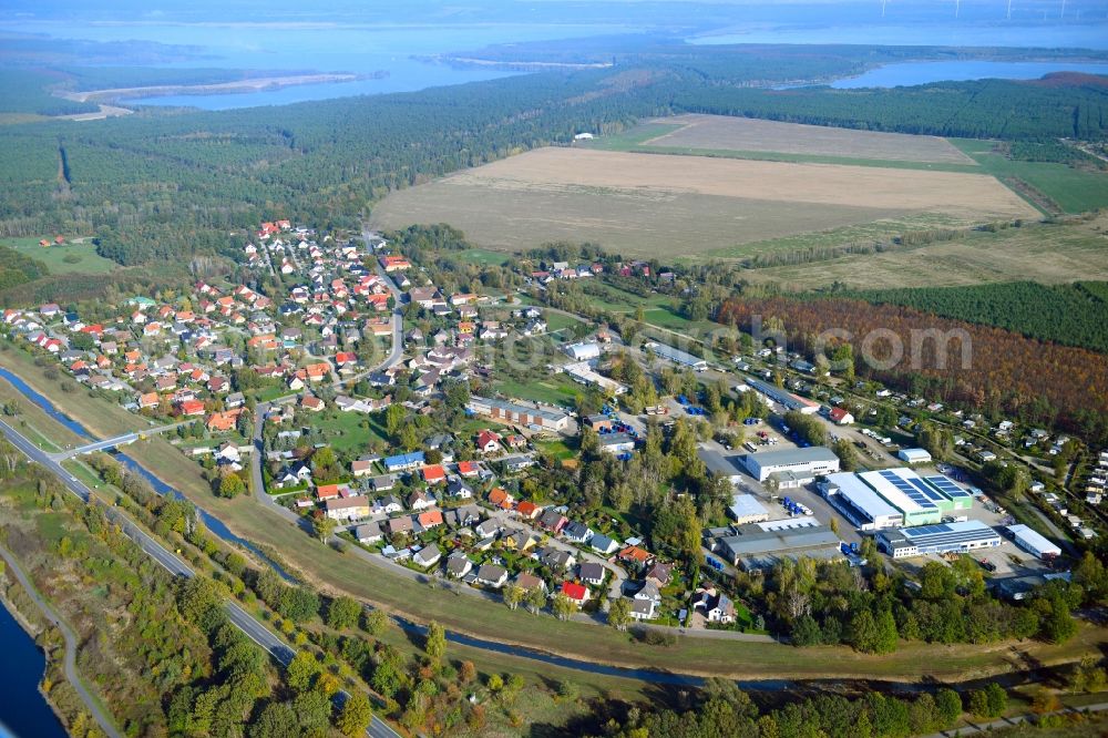 Aerial photograph Kleinkoschen - Village view in Kleinkoschen in the state Brandenburg, Germany