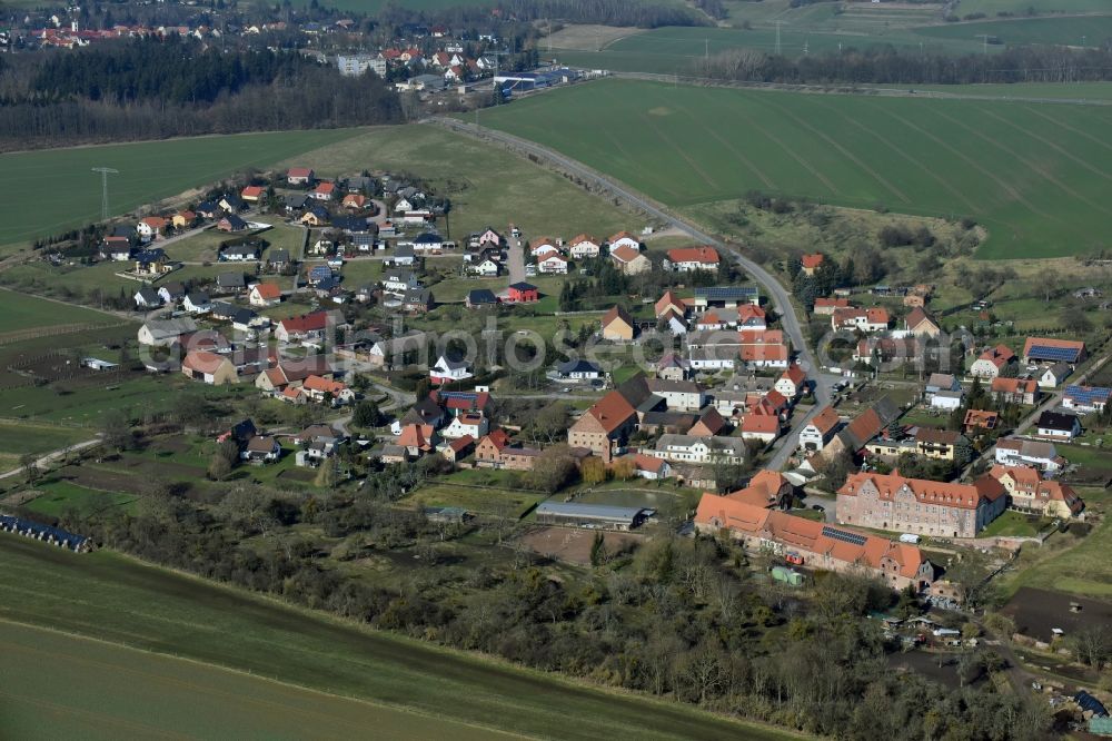 Aerial image Klosterrode - Village view of Klosterrode in the state Saxony-Anhalt