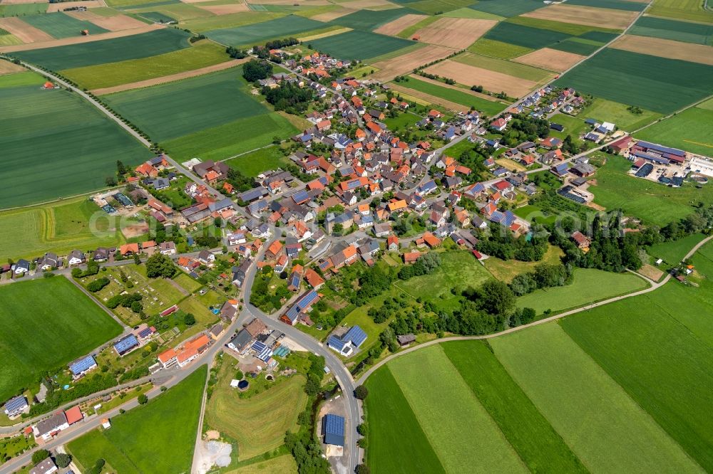 Aerial photograph Külte - Village view in Kuelte in the state Hesse, Germany