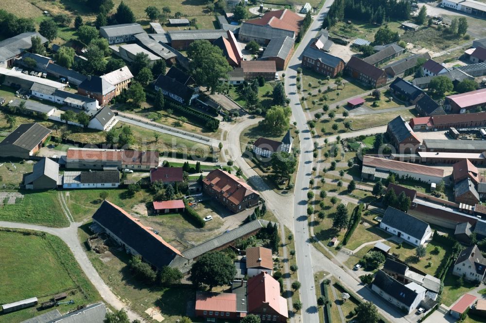 Aerial image Klötze - Village view of Kloetze in the state Saxony-Anhalt