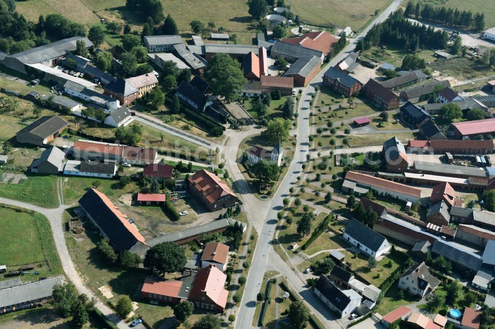 Aerial image Klötze - Village view of Kloetze in the state Saxony-Anhalt