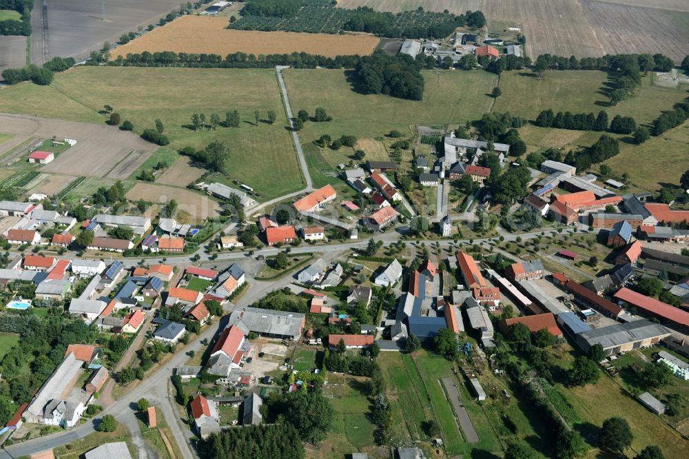 Klötze from above - Village view of Kloetze in the state Saxony-Anhalt