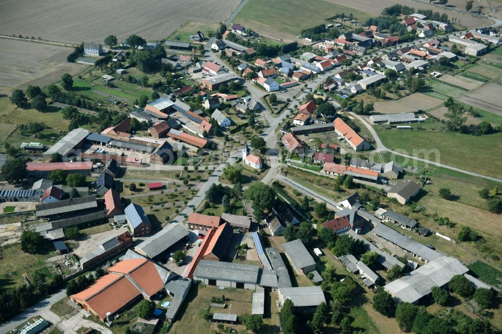 Aerial image Klötze - Village view of Kloetze in the state Saxony-Anhalt