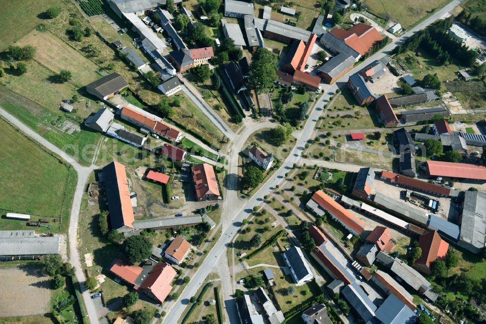 Klötze from above - Village view of Kloetze in the state Saxony-Anhalt