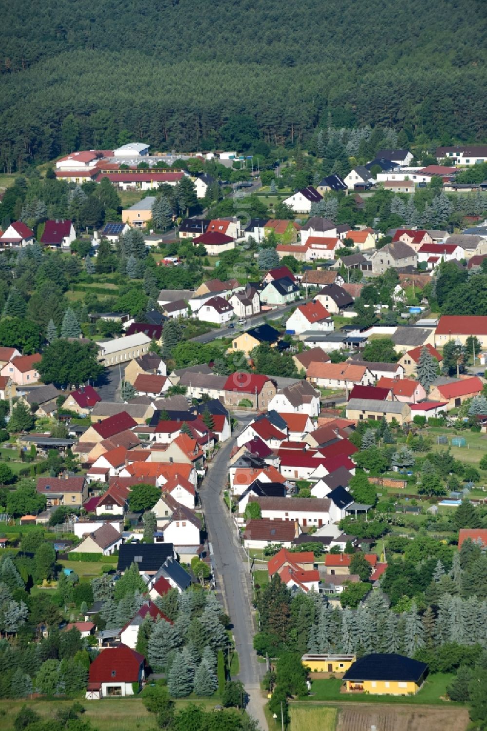 Aerial photograph Kraupa - Village view in Kraupa in the state Brandenburg, Germany