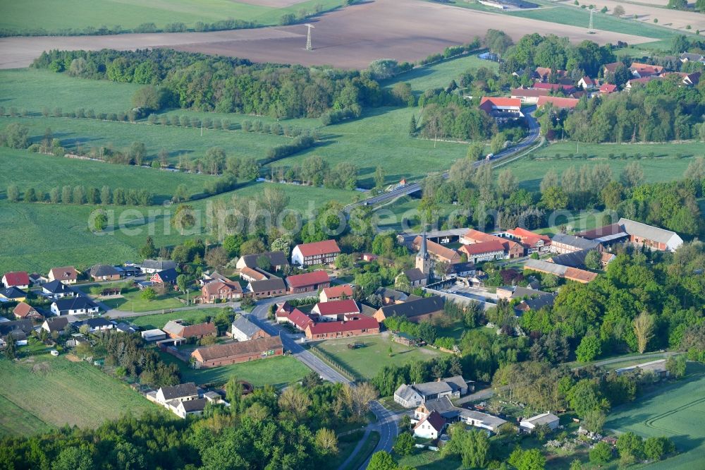 Aerial photograph Kricheldorf - Village view in Kricheldorf in the state Saxony-Anhalt, Germany