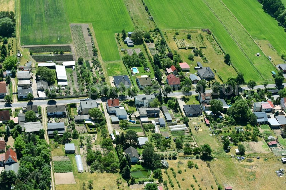 Aerial image Krielow - Village view in Krielow in the state Brandenburg, Germany