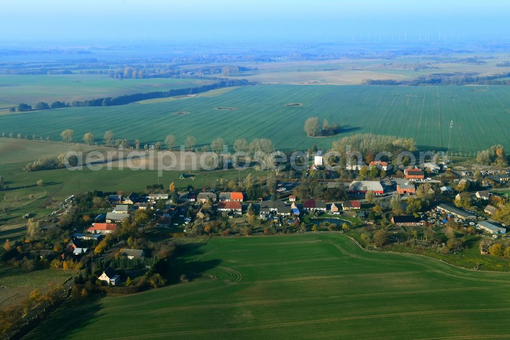 Aerial photograph Kriesow - Village view in Kriesow in the state Mecklenburg - Western Pomerania, Germany