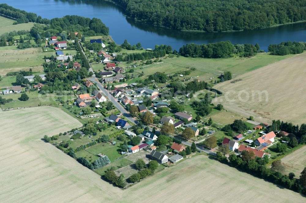 Aerial image Kritzow - Village view of Kritzow in the state Mecklenburg - Western Pomerania