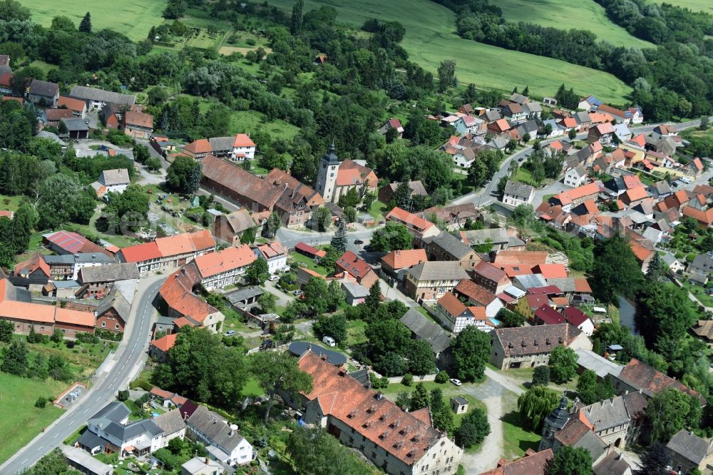 Aerial image Krottdorf - Village view of Krottdorf in the state Saxony-Anhalt