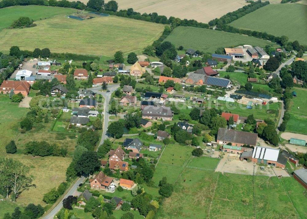 Aerial photograph Krukow - Village view of Krukow in the state Schleswig-Holstein